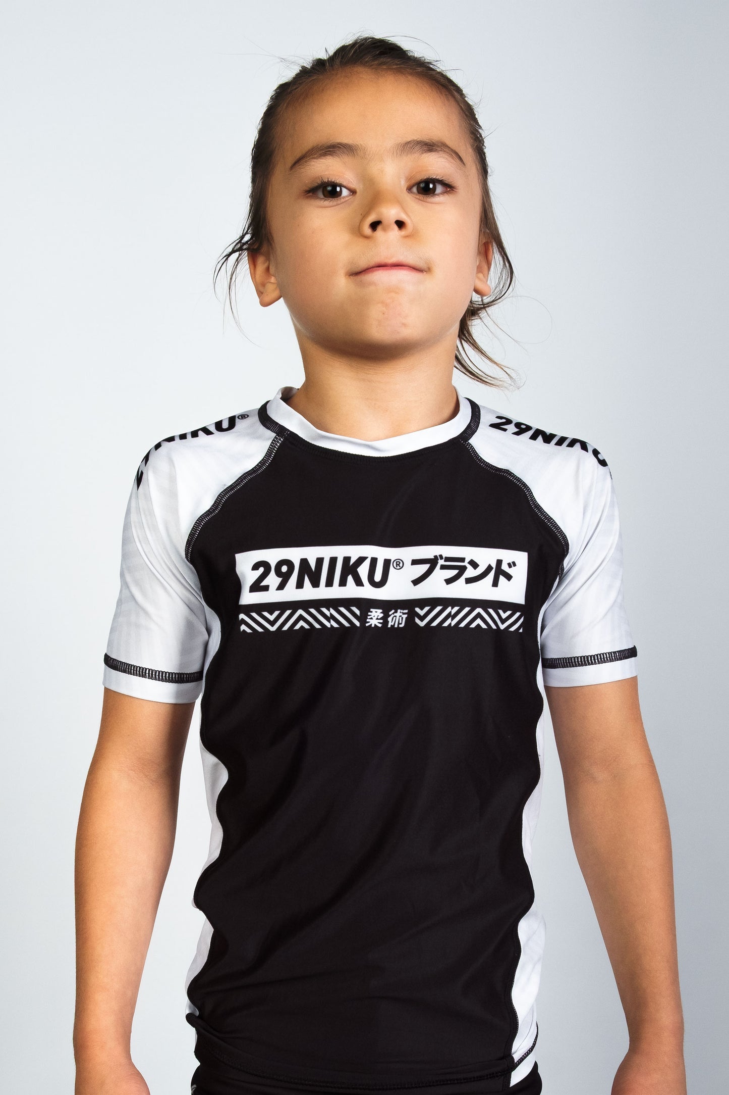 Kids Ranked Rash Guard – White