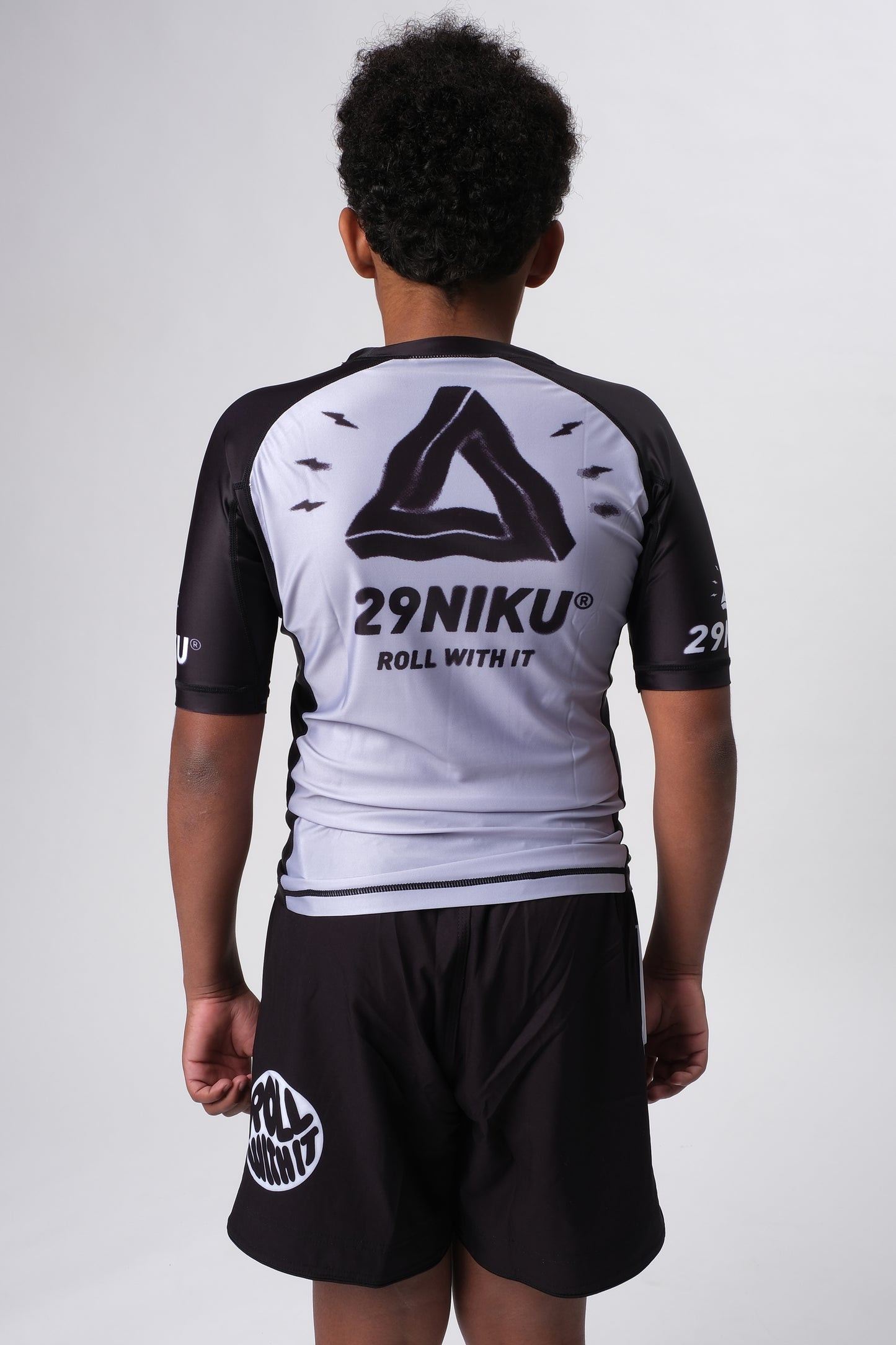 Kids Ranked Rash Guard – Grey