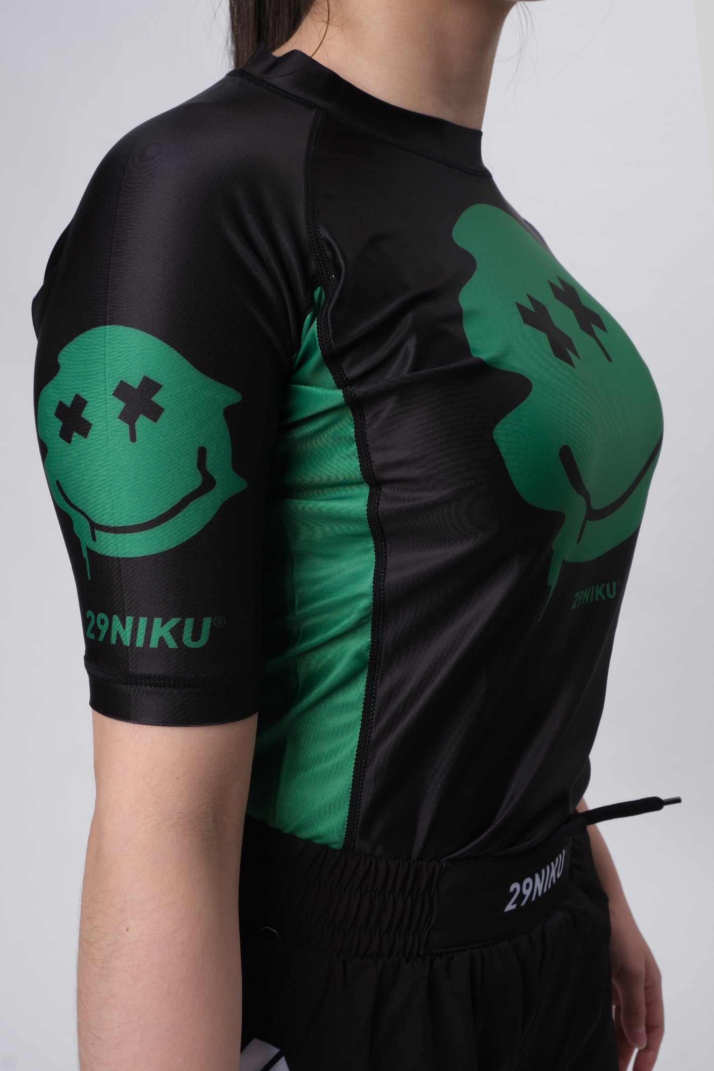 Kids Ranked Rash Guard – Green