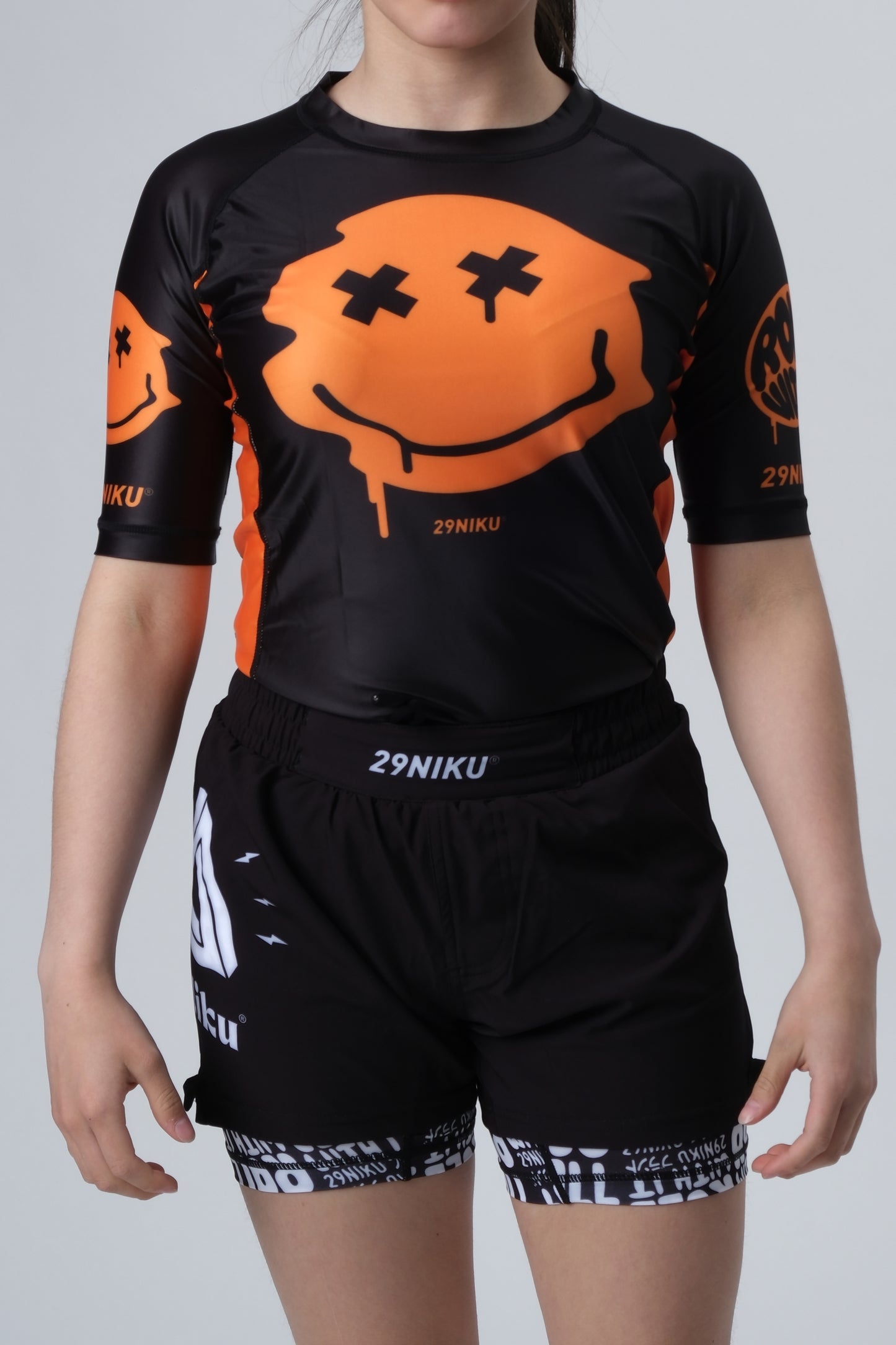 Kids Ranked Rash Guard – Orange