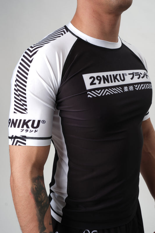 Ranked Rash Guard - White